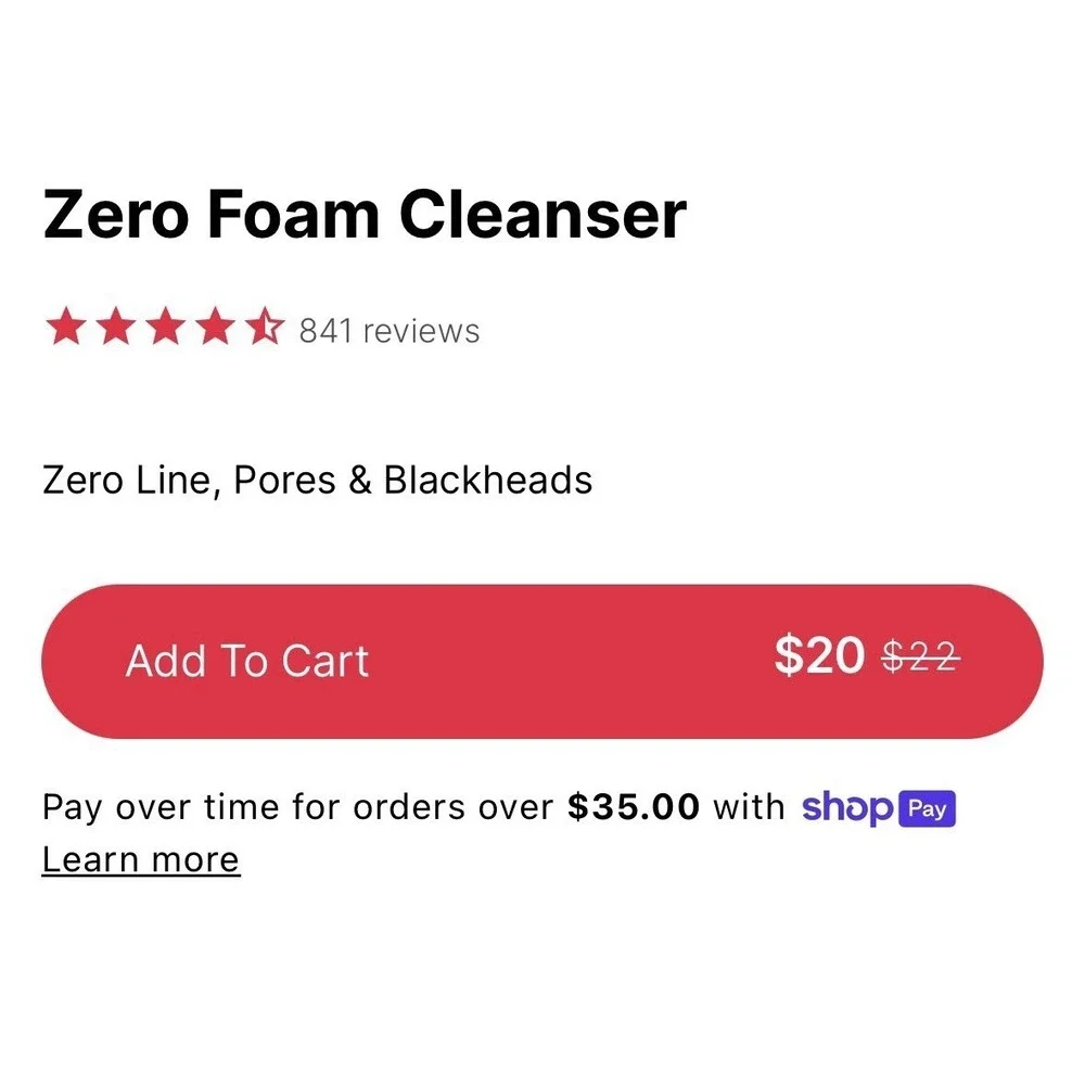 Medicube zero foam
